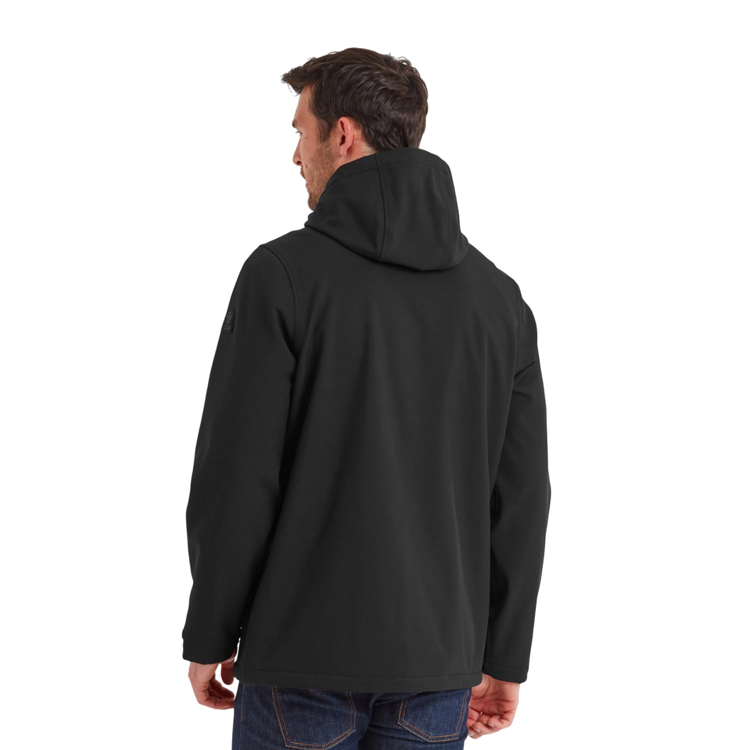 Black - Back - TOG24 Mens Retner Soft Shell Jacket