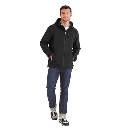 Black - Side - TOG24 Mens Retner Soft Shell Jacket