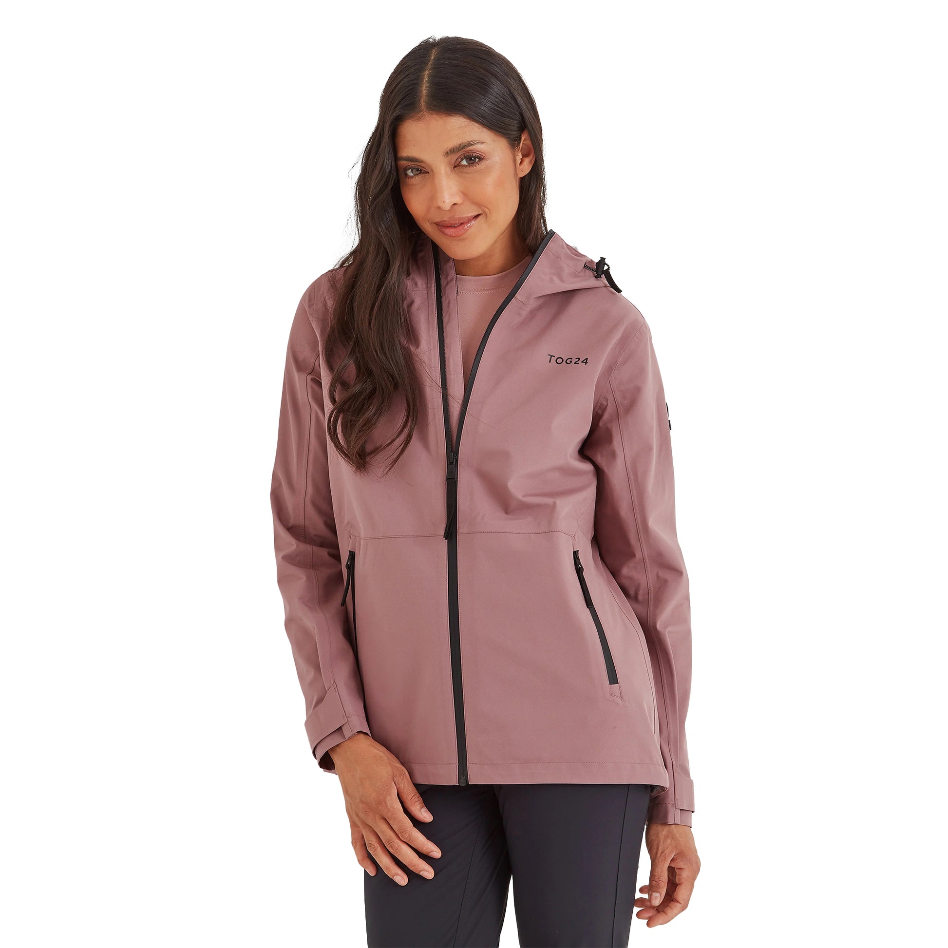 Mauve - Side - TOG24 Womens-Ladies Glyder Waterproof Jacket