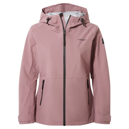 Mauve - Front - TOG24 Womens-Ladies Glyder Waterproof Jacket