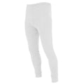 White - Side - FLOSO Mens Thermal Underwear Long Johns-Pants (Viscose Premium Range)