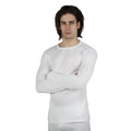 White - Back - Mens Thermal Underwear Long Sleeve T-Shirt Top