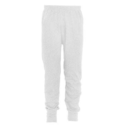 White - Front - FLOSO Unisex Childrens-Kids Thermal Underwear Long Johns-Pants