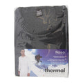 Charcoal - Side - FLOSO Mens Thermal Underwear Long Sleeve T Shirt Top (Standard Range)
