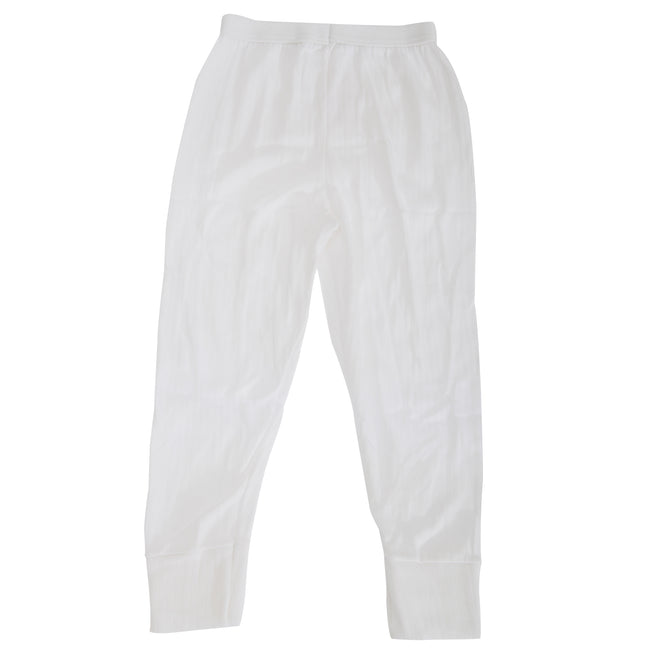 White - Front - Boys Thermal Clothing Long Johns Polyviscose Range (British Made)