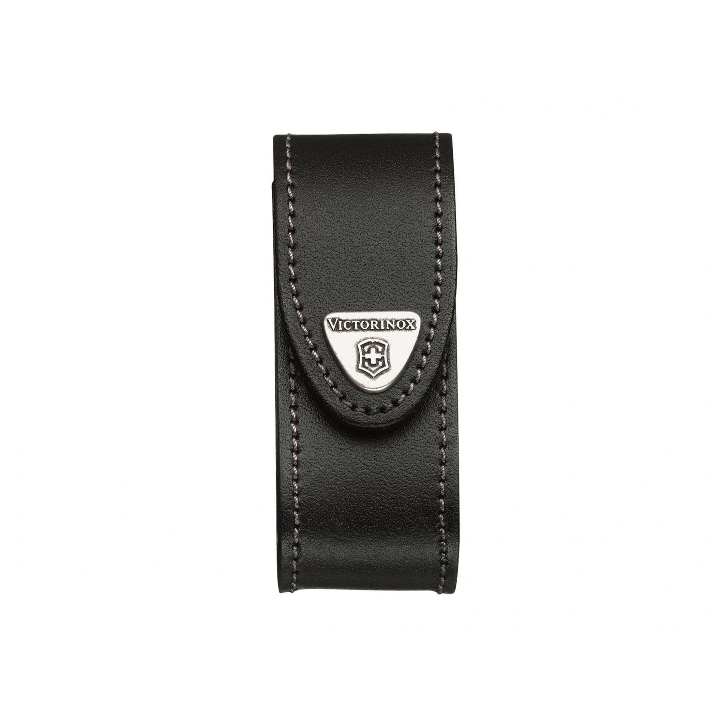 Black - Front - Victorinox Leather Belt Pouch