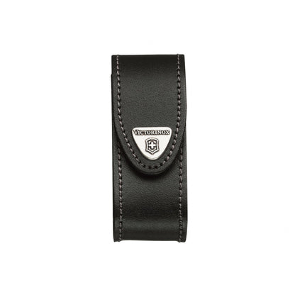 Black - Front - Victorinox Leather Belt Pouch