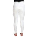 White - Back - Caldene Womens-Ladies Aintree Mid Waist Full Seat Breeches