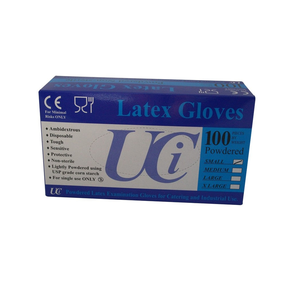 May Vary - Front - Unisex Adults Gloves Latex Examination Pack Of 100