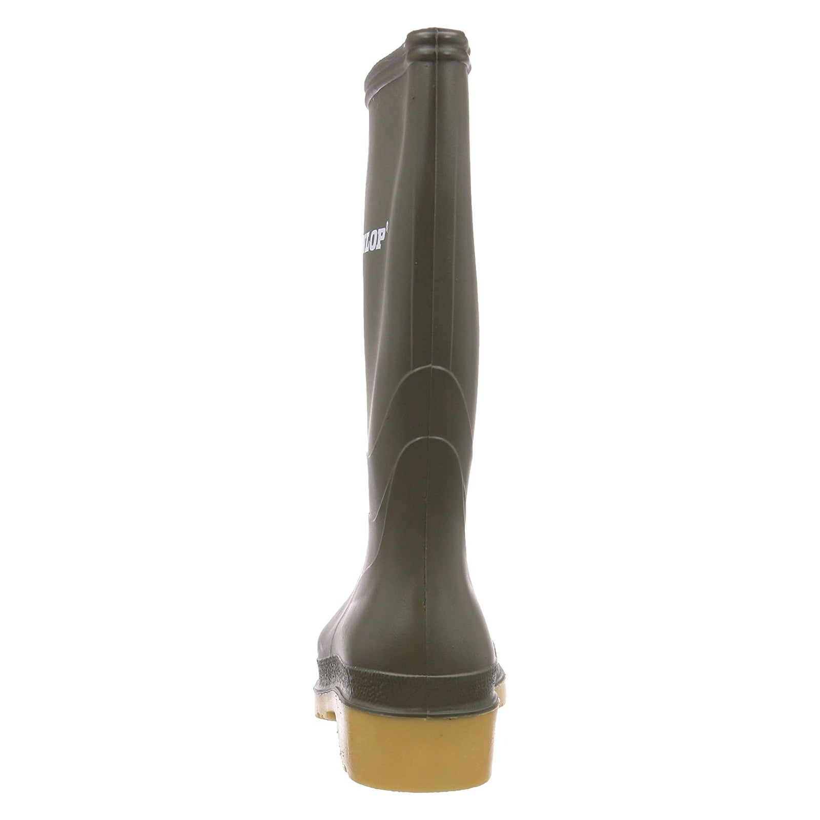 Green - Pack Shot - Dunlop Junior Dull Wellington Boots