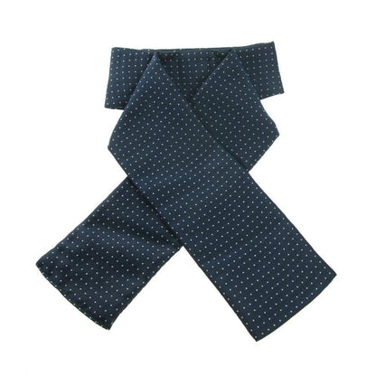 Navy-White - Front - ShowQuest Pin Spot Ready Tied Stock