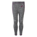 Grey Melange-Purple - Front - Mark Todd Childrens-Kids Toddy Leggings