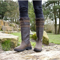 Brown - Side - Brogini Womens-Ladies Longridge Nubuck Calf Boots