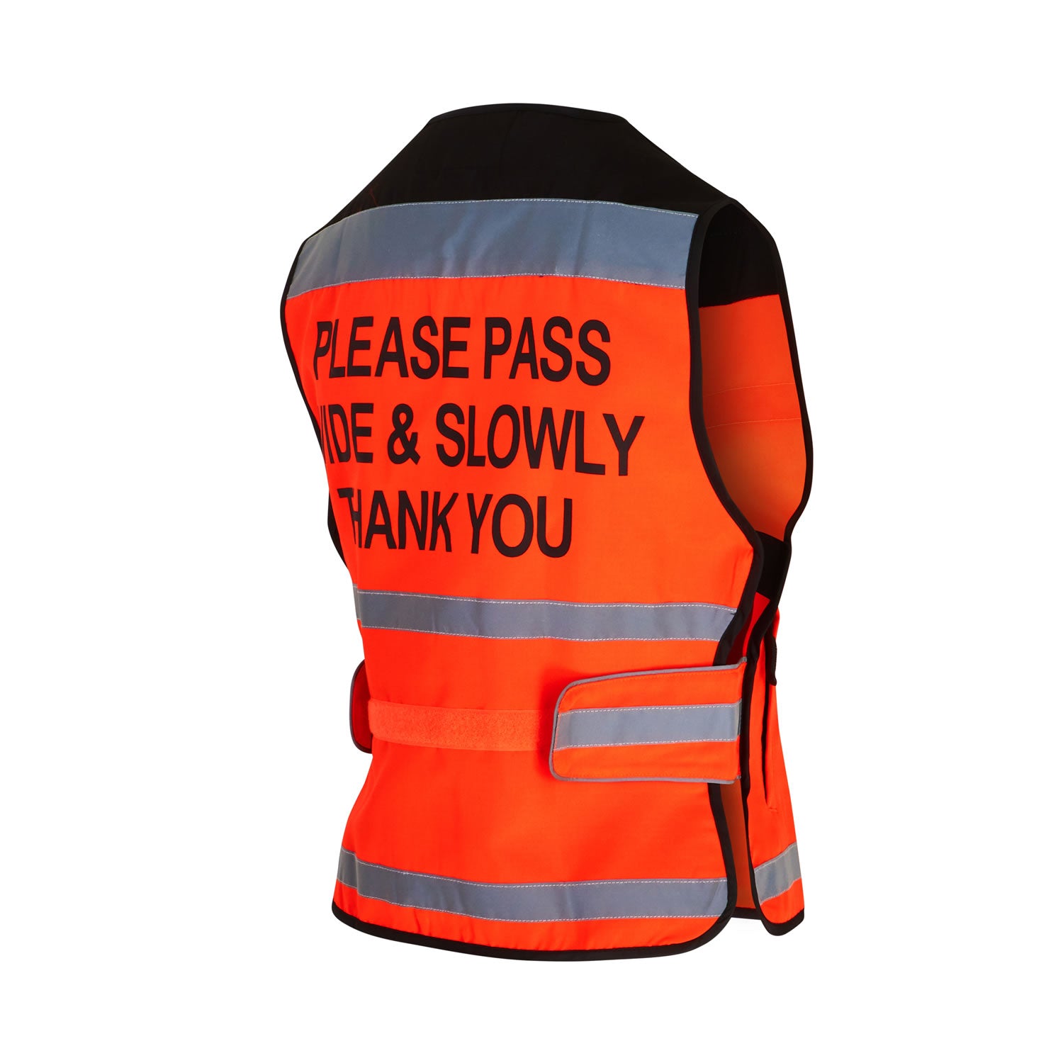 Red - Front - Equisafety Unisex Adult Please Pass Wide & Slowly Air Hi-Vis Waistcoat