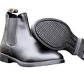 Black - Back - Brogini Womens-Ladies Boxwell Vegan Leather Jodhpur Boots