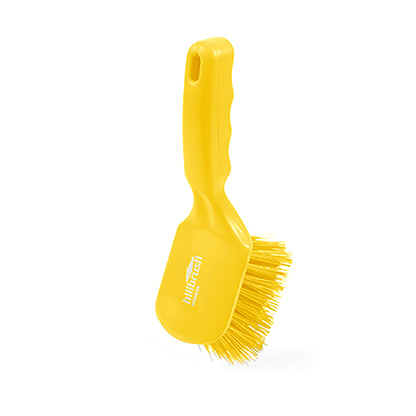 Yellow - Front - Hillbrush DRS Short Handled Stiff Brush