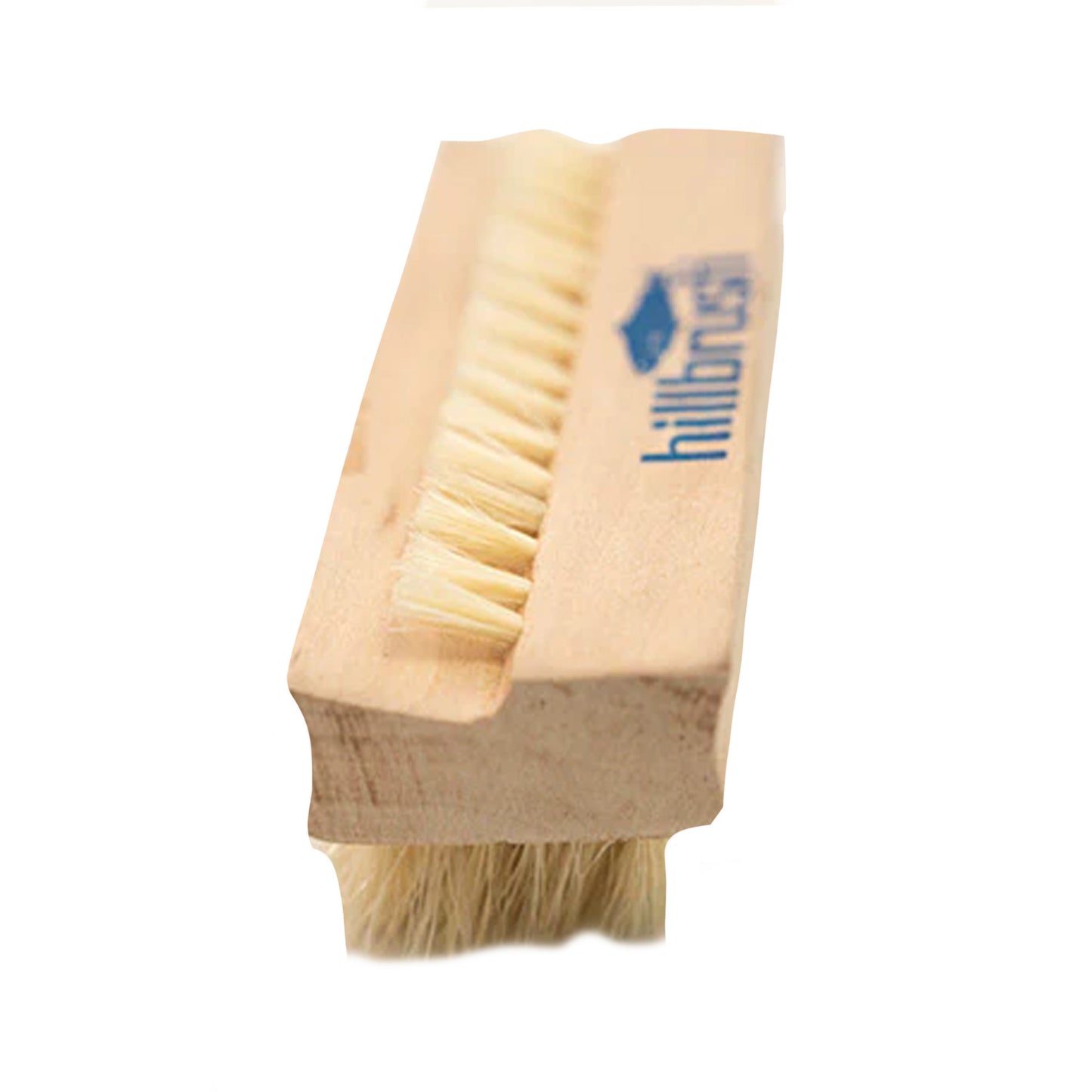 Natural - Back - Hillbrush Logo Nail Brush