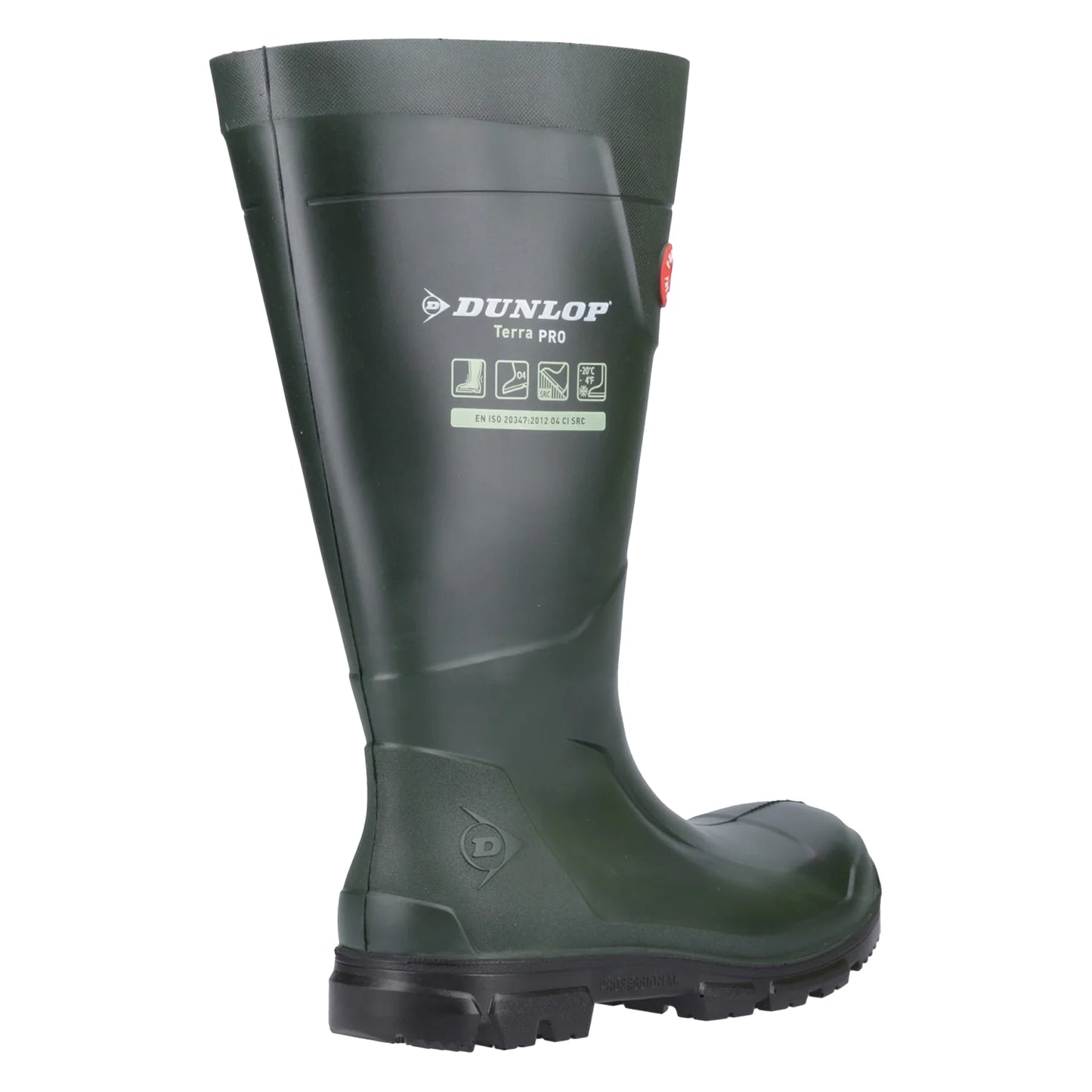 Green - Back - Dunlop Unisex Adult Purofort TerraPRO Wellington Boots