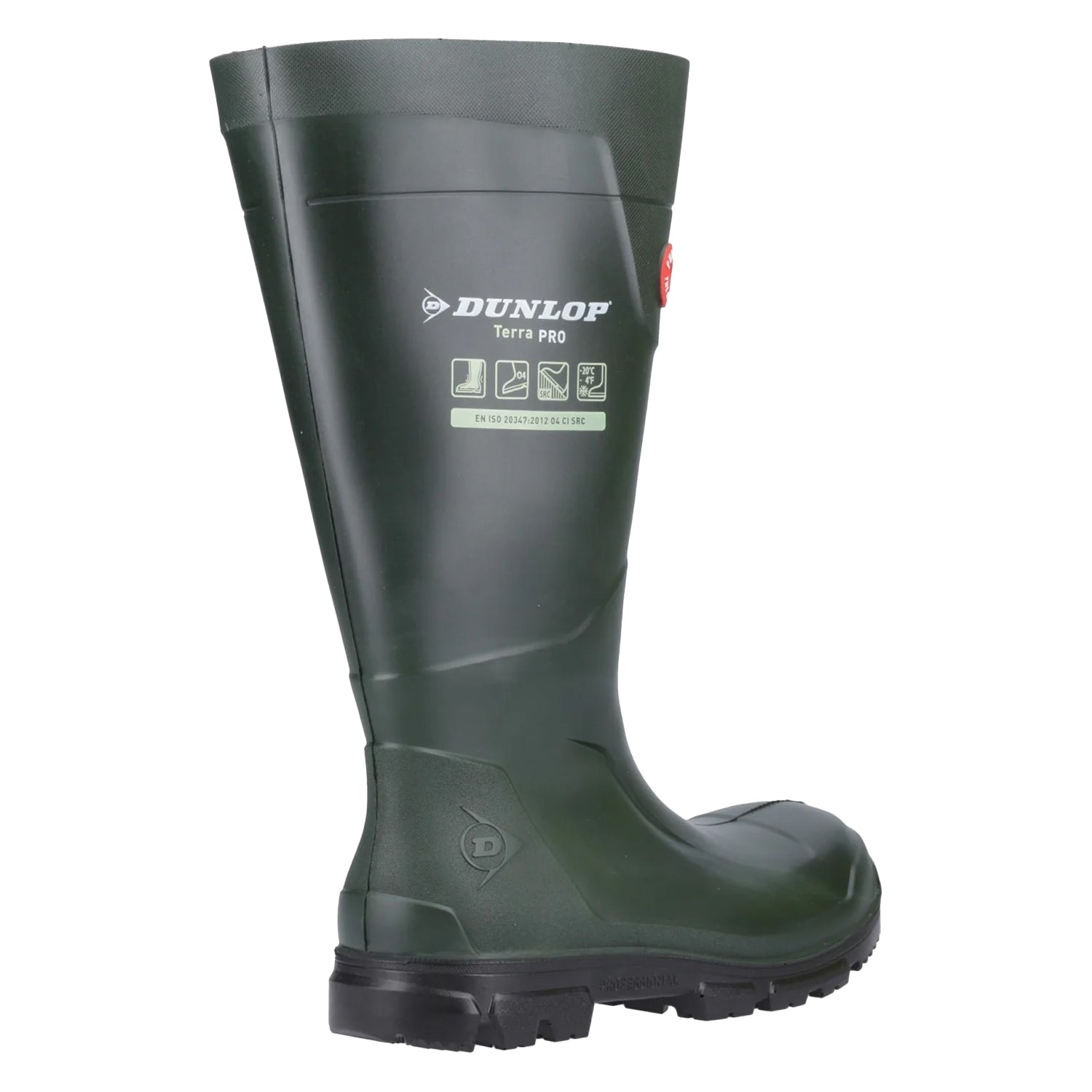 Green - Back - Dunlop Unisex Adult Purofort TerraPRO Wellington Boots