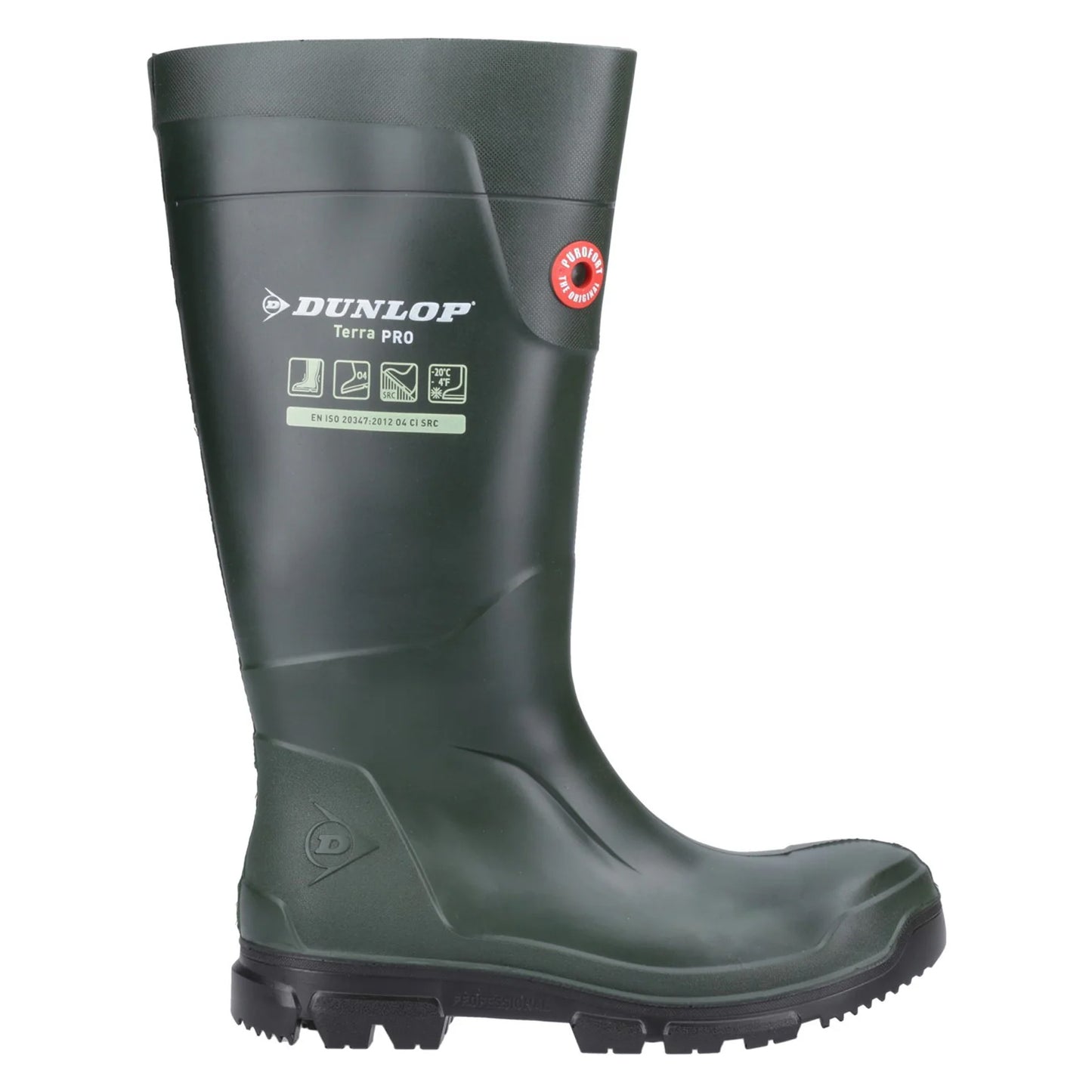 Green - Lifestyle - Dunlop Unisex Adult Purofort TerraPRO Wellington Boots