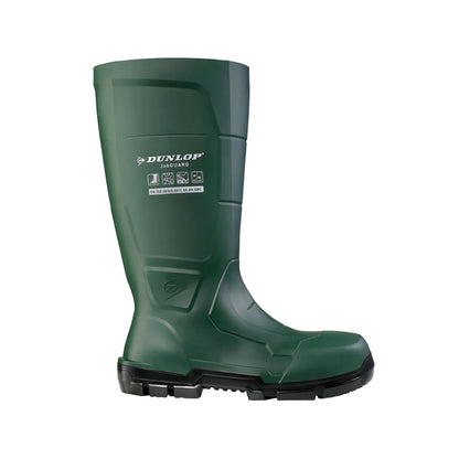 Green - Side - Dunlop Unisex Adult Work-It Safety Wellington Boots