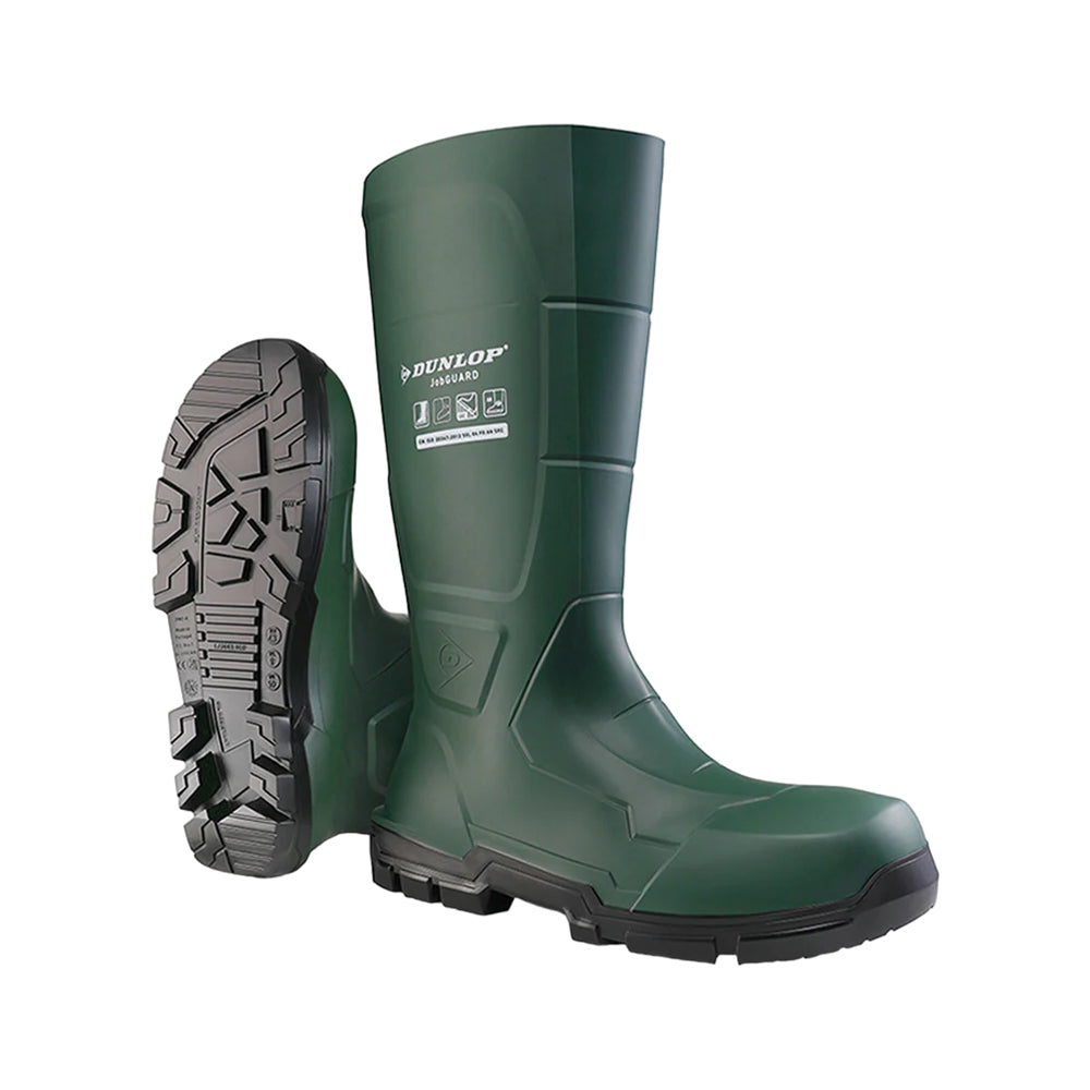 Green - Front - Dunlop Unisex Adult Work-It Safety Wellington Boots