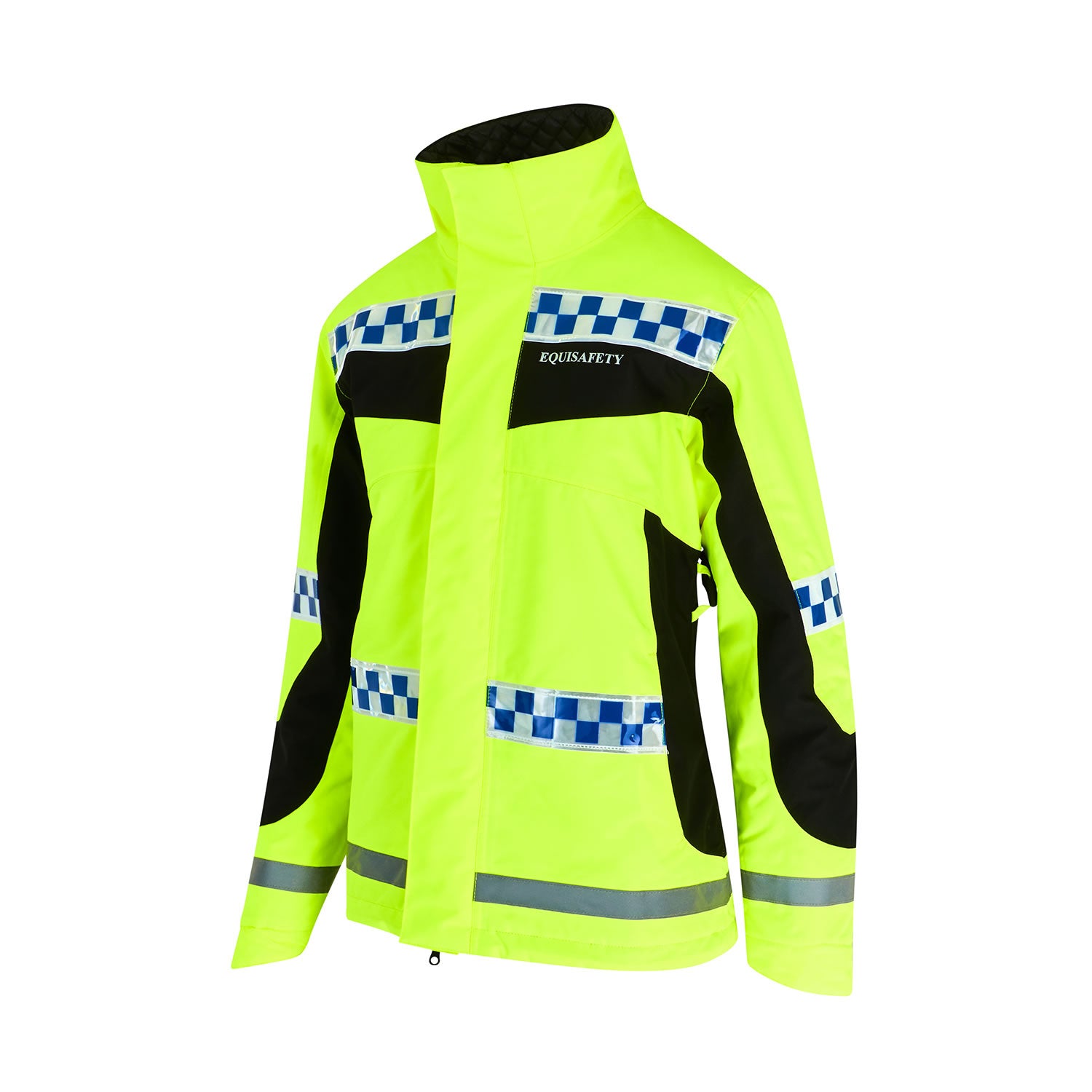 Yellow - Front - Equisafety Childrens-Kids Polite Winter Horse Riding Jacket