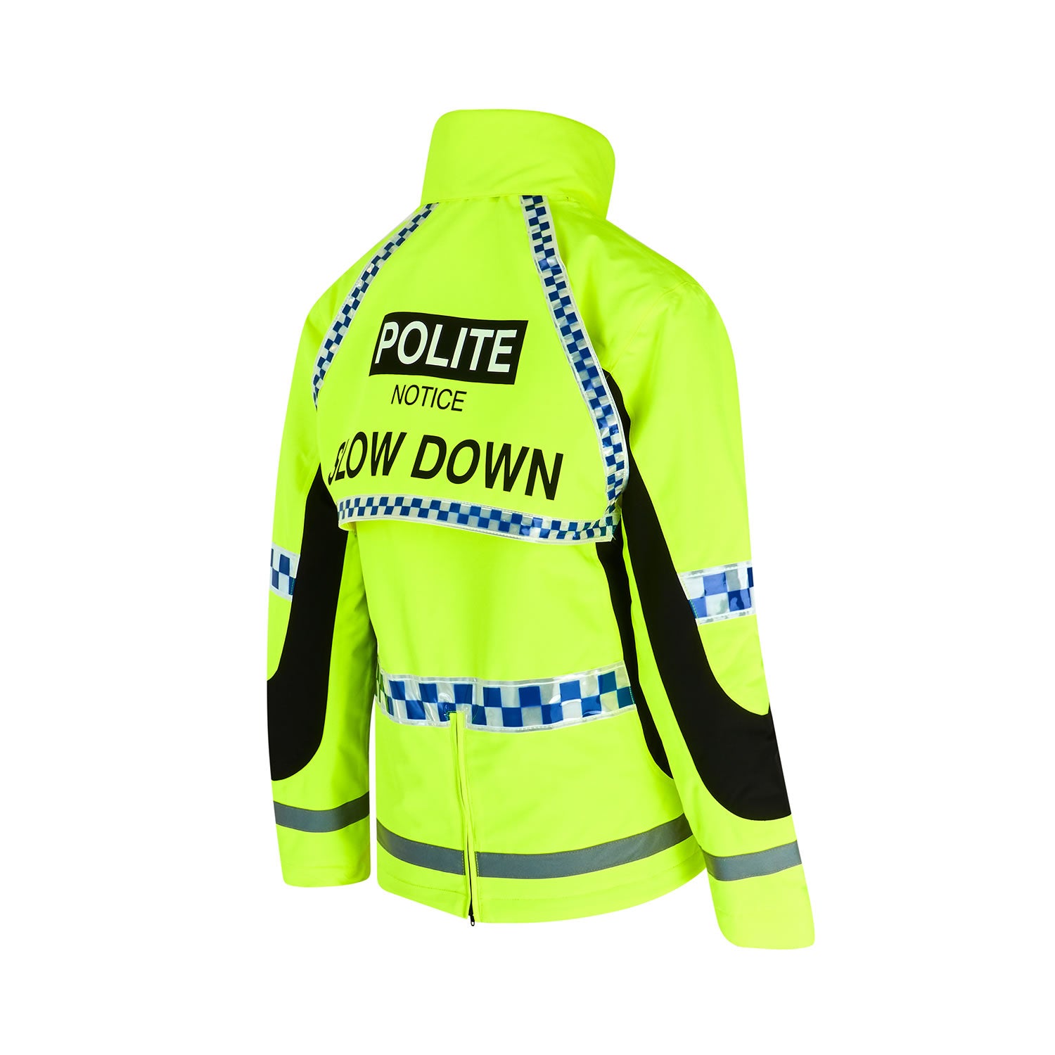 Yellow - Back - Equisafety Womens-Ladies Polite Inverno Winter Horse Riding Jacket