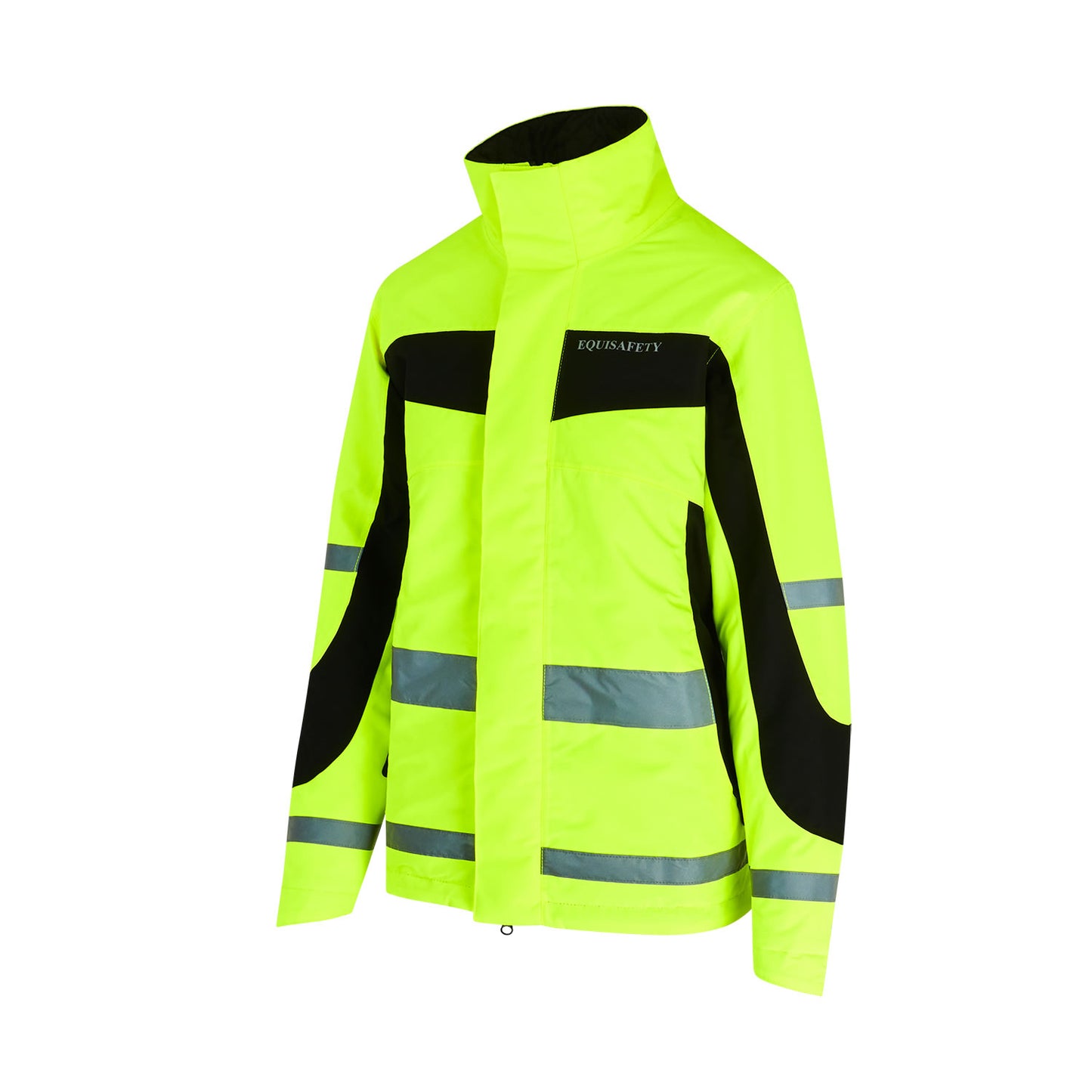 Yellow - Front - Equisafety Childrens-Kids Inverno Winter Horse Riding Jacket