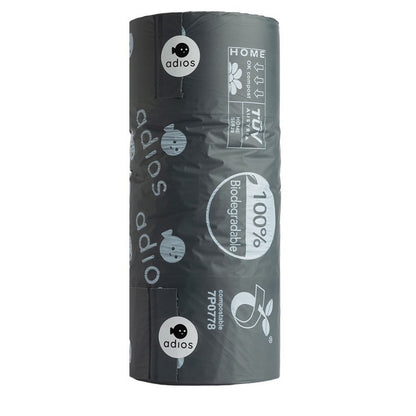 Black - Front - Adios Handle Poo Bag (Pack of 120)