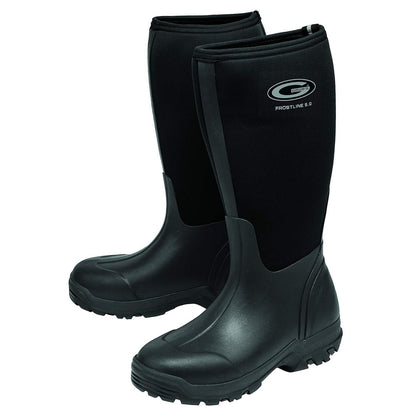 Black - Front - Grubs Boots Mens Frostline Wellington Boots