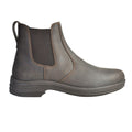Brown - Back - Brogini Unisex Adult Kingham Oiled Leather Pull-On Yard Boots