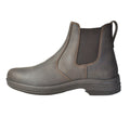 Brown - Side - Brogini Unisex Adult Kingham Oiled Leather Pull-On Yard Boots