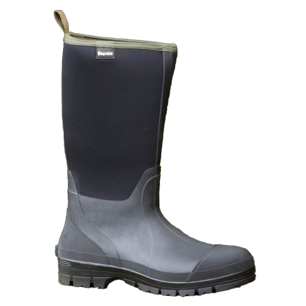 Black - Back - Brogini Mens Hawkswick Neoprene Mucker Boots