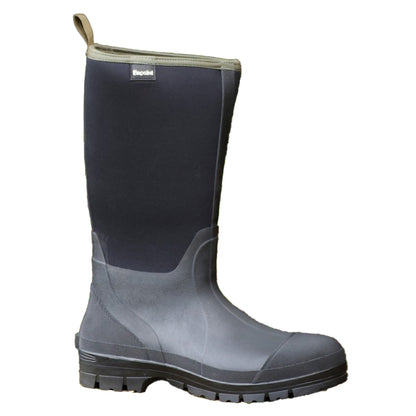 Black - Back - Brogini Mens Hawkswick Neoprene Mucker Boots