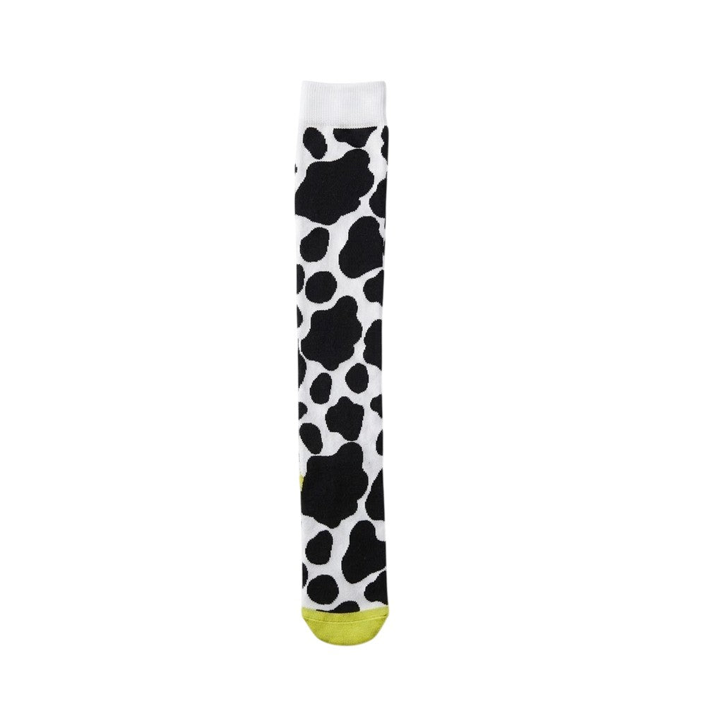 Black-White - Front - Bartleby Womens-Ladies Funky Cow Socks