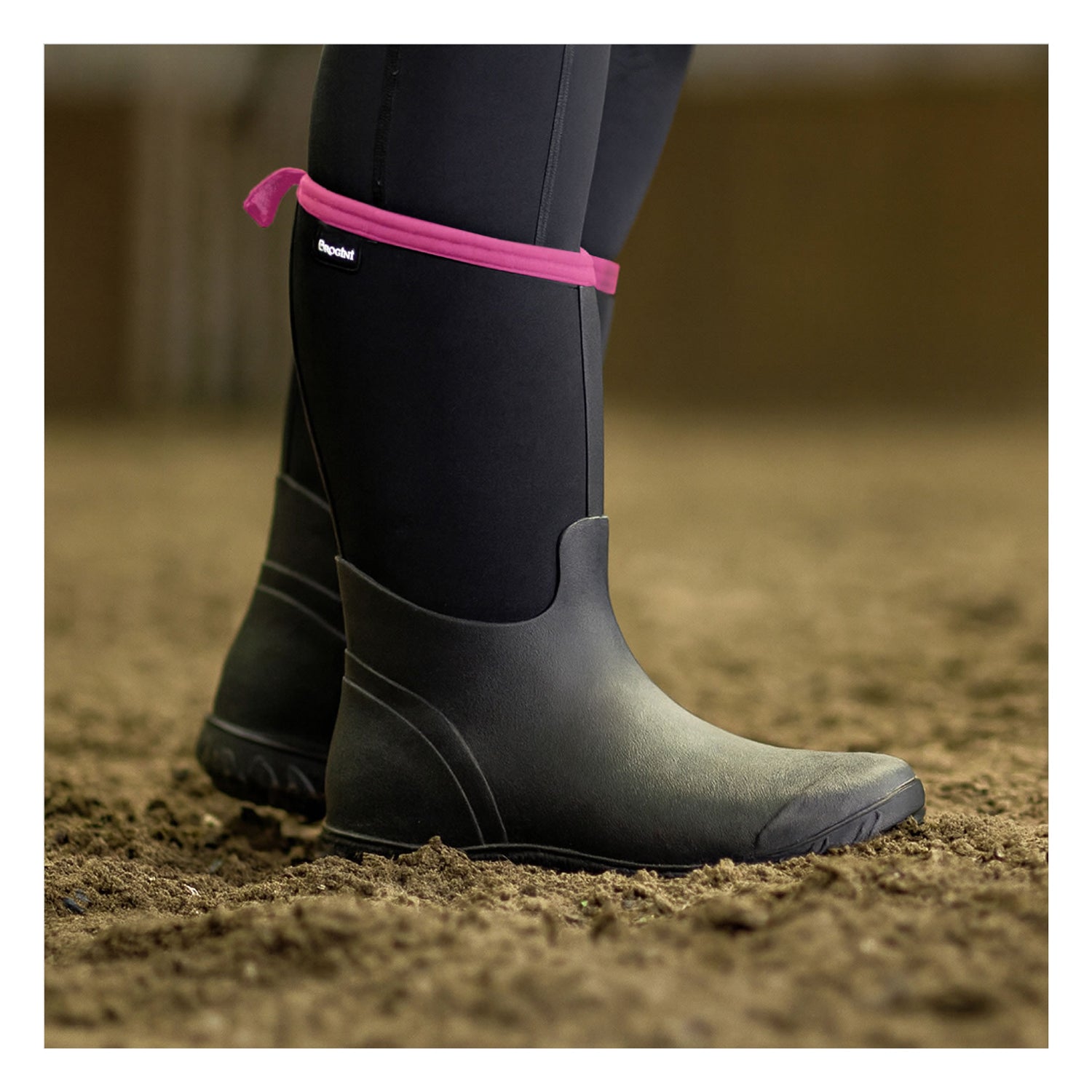 Black - Back - Brogini Keswick Womens-Ladies Wellington Boots