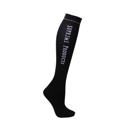 Black - Front - Supreme Products Childrens-Kids Thin Show Socks