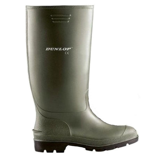 Green - Front - Dunlop Adults Unisex Pricemastor Wellington Boots