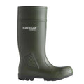 Green - Back - Dunlop Adults Unisex Purofort Professional Wellington Boots