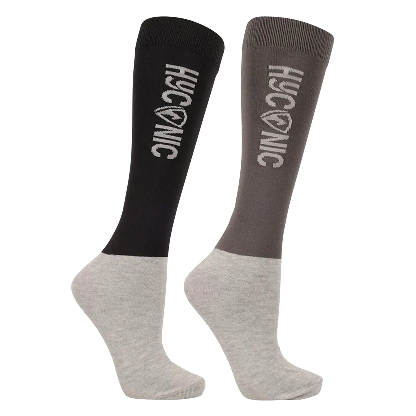 Red-Black - Back - HYCONIC Unisex Adult Contrast Socks (Pack of 3)
