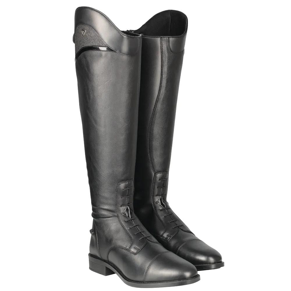 Black - Front - Hy Unisex Adult Atrani Long Riding Boots