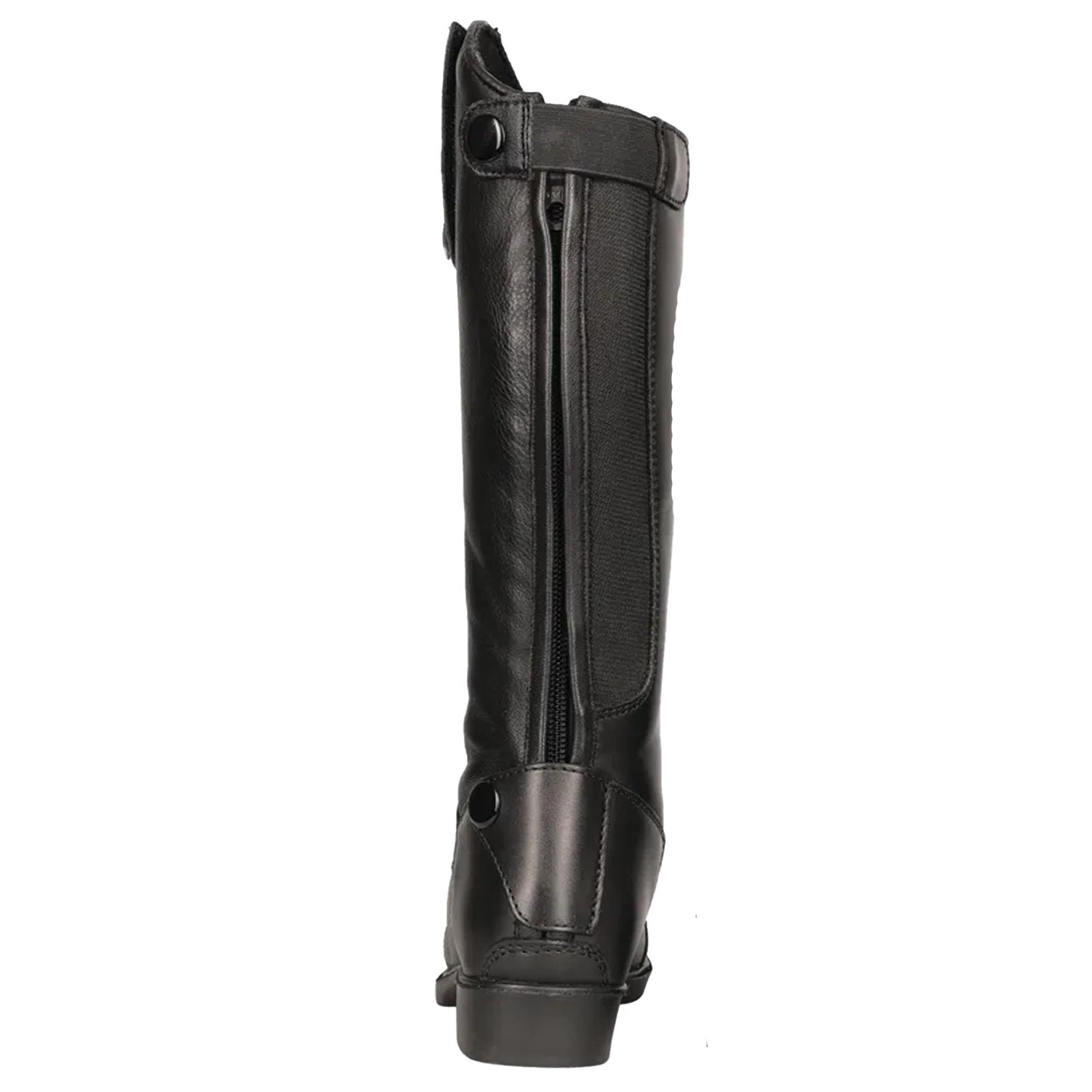 Black - Back - Hy Childrens-Kids Cascano Leather Riding Boots