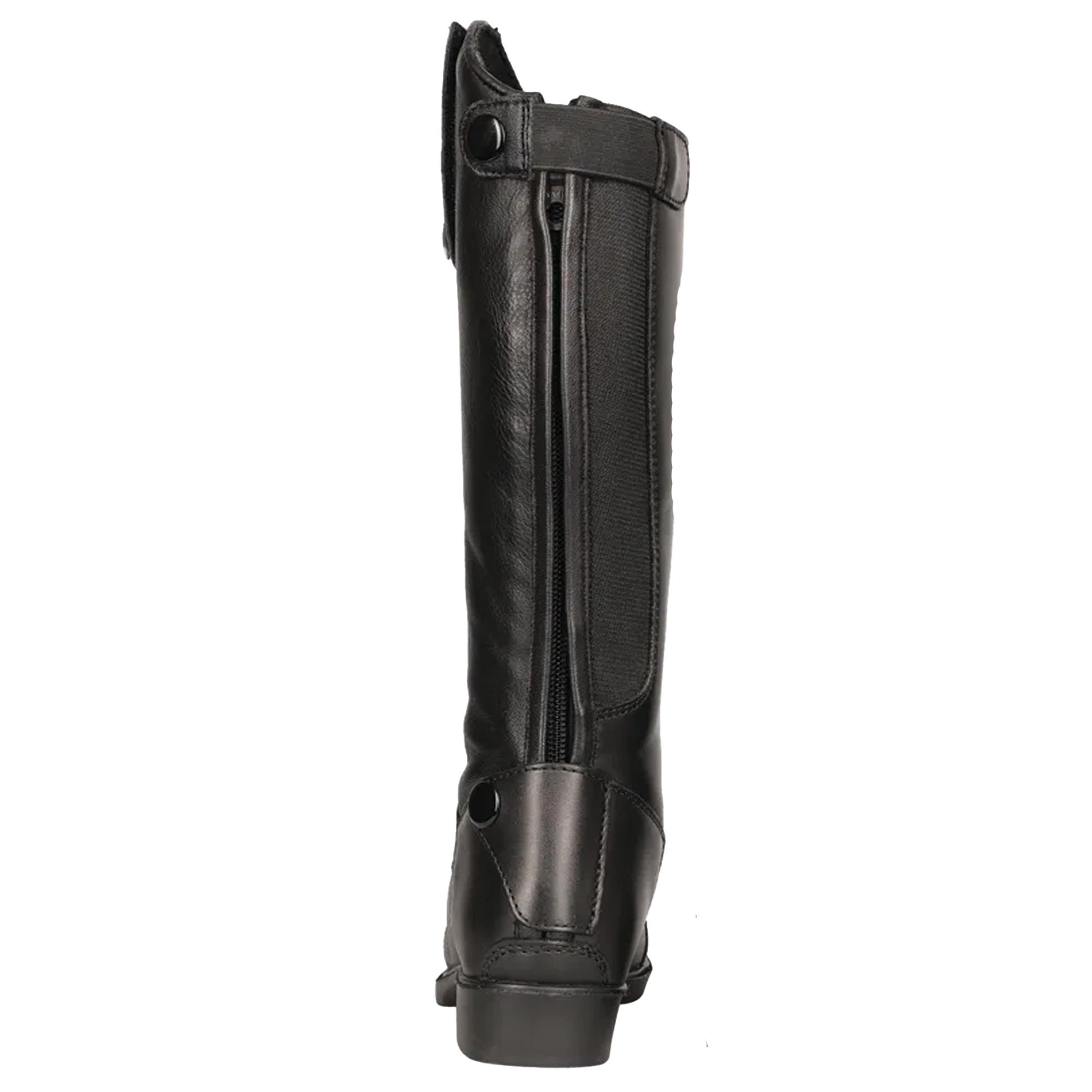 Black - Back - Hy Childrens-Kids Cascano Leather Riding Boots