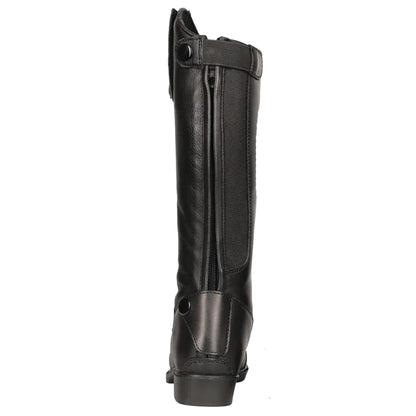 Black - Back - Hy Childrens-Kids Cascano Leather Riding Boots