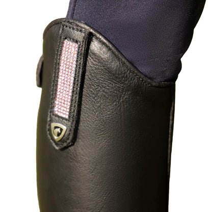 Black - Lifestyle - Hy Childrens-Kids Cascano Leather Riding Boots