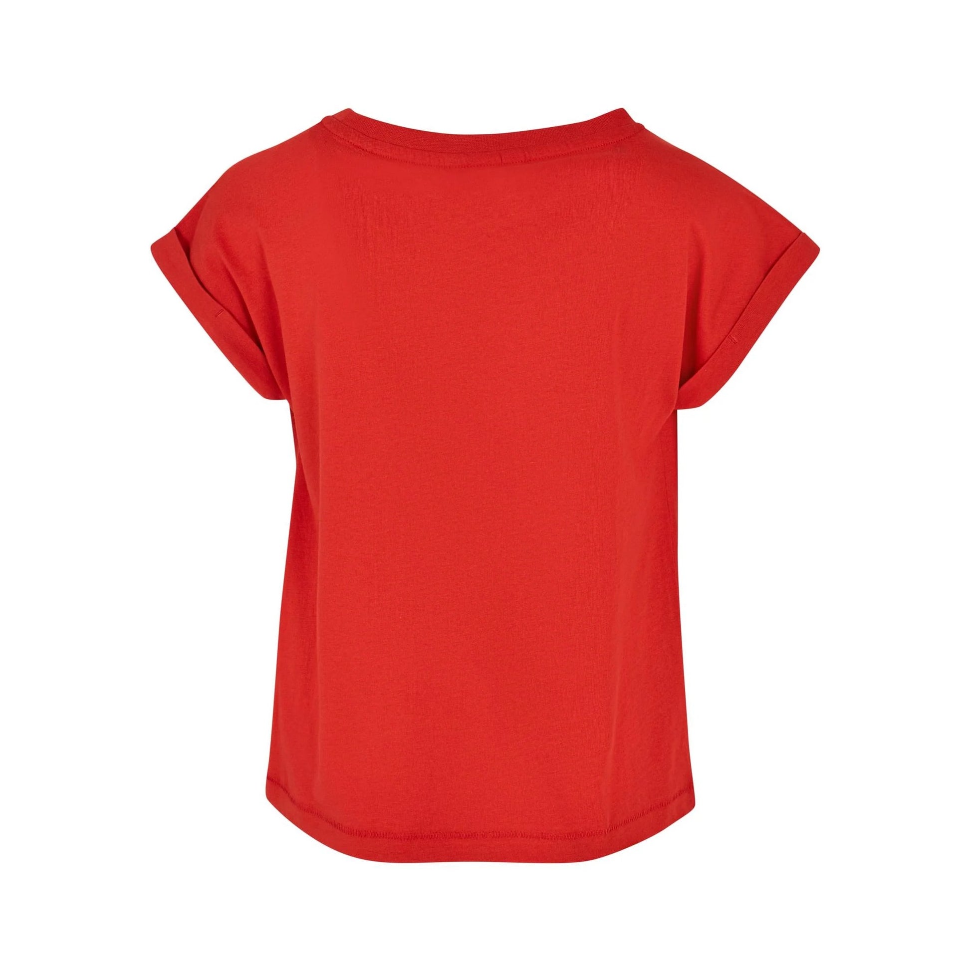 Huge Red - Back - Urban Classics Girls Organic Extended Shoulder T-Shirt