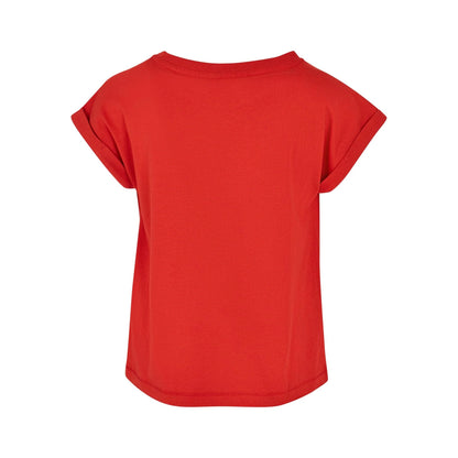 Huge Red - Back - Urban Classics Girls Organic Extended Shoulder T-Shirt