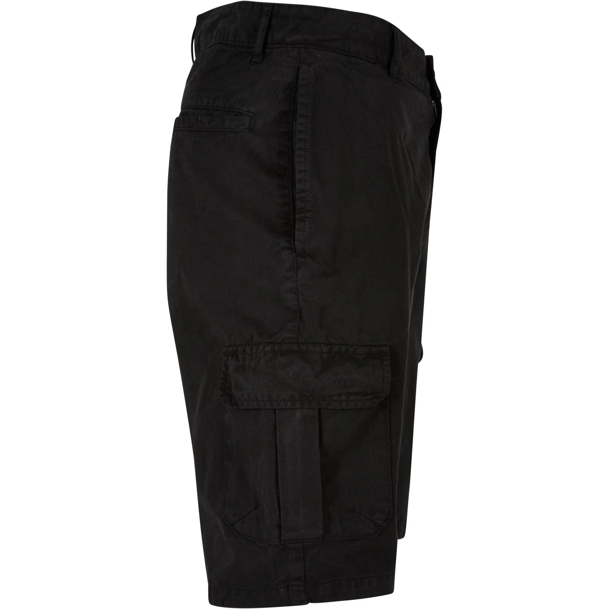 Black - Lifestyle - Urban Classics Mens Bermuda Plain Cargo Shorts