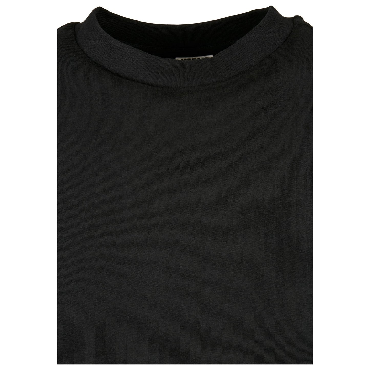 Black - Side - Urban Classics Womens-Ladies Organic Cotton Cut-On T-Shirt Dress